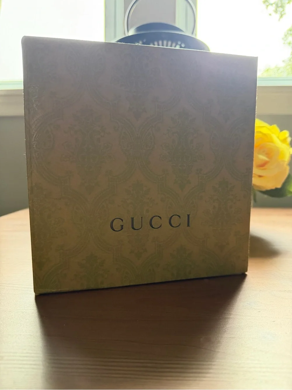 Gucci Black Leather Belt with Gold Double G Buckle